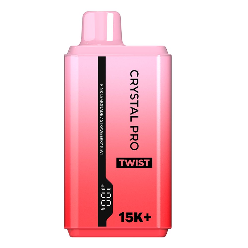 Crystal Pro Twist 15000 - Pink Lemonade / Strawberry Kiwi